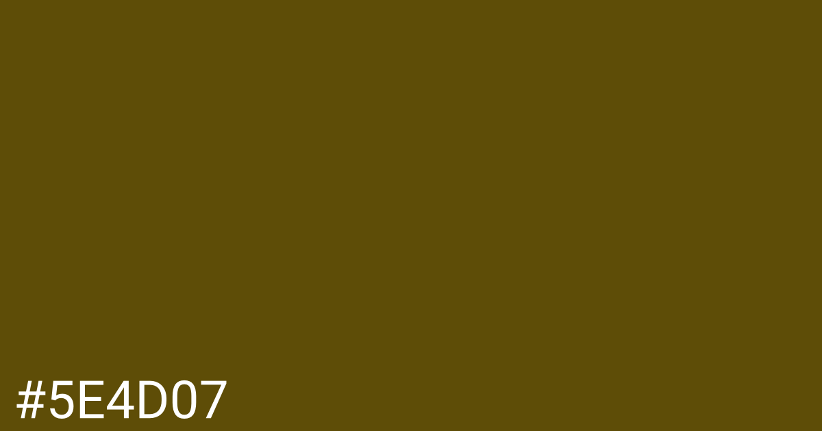 Hex color #5e4d07 graphic