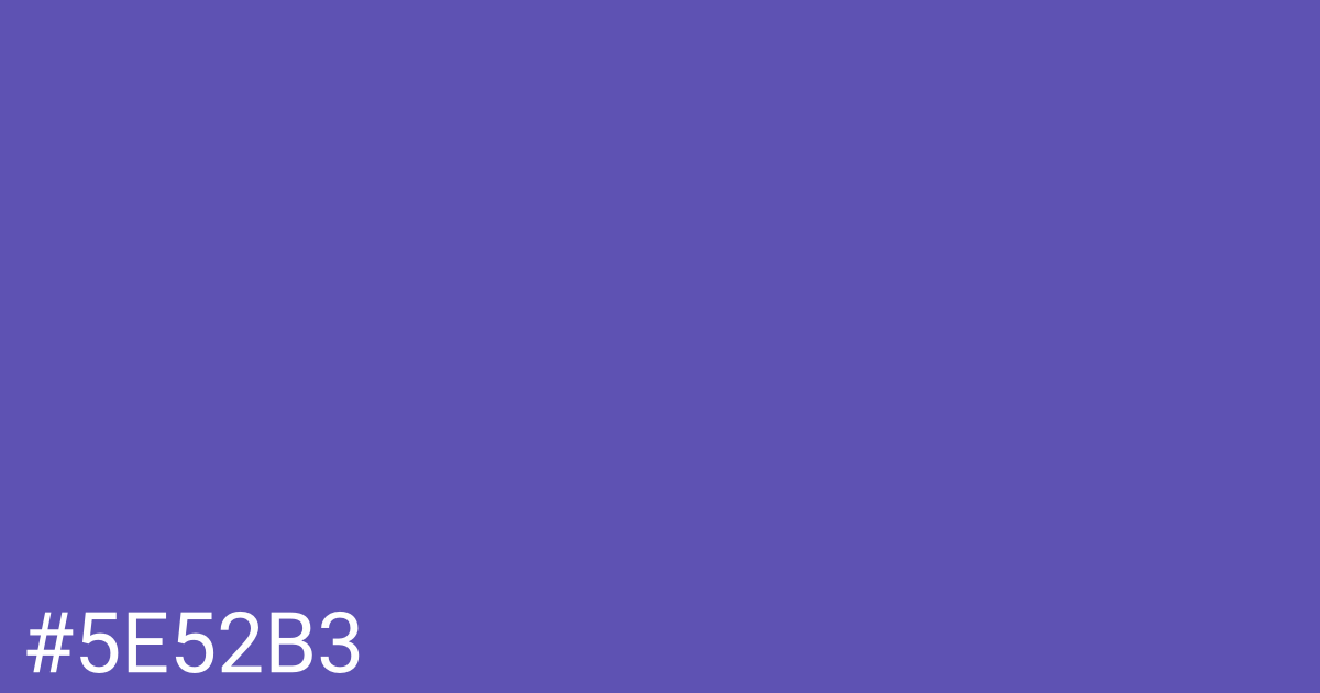 Hex color #5e52b3 graphic