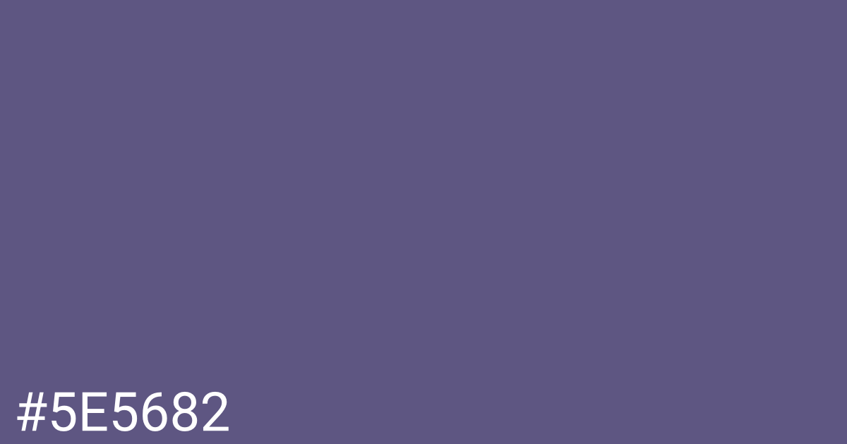 Hex color #5e5682 graphic