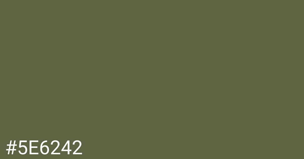 Hex color #5e6242 graphic