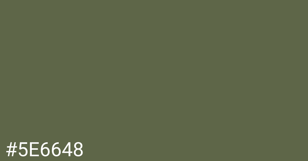 Hex color #5e6648 graphic