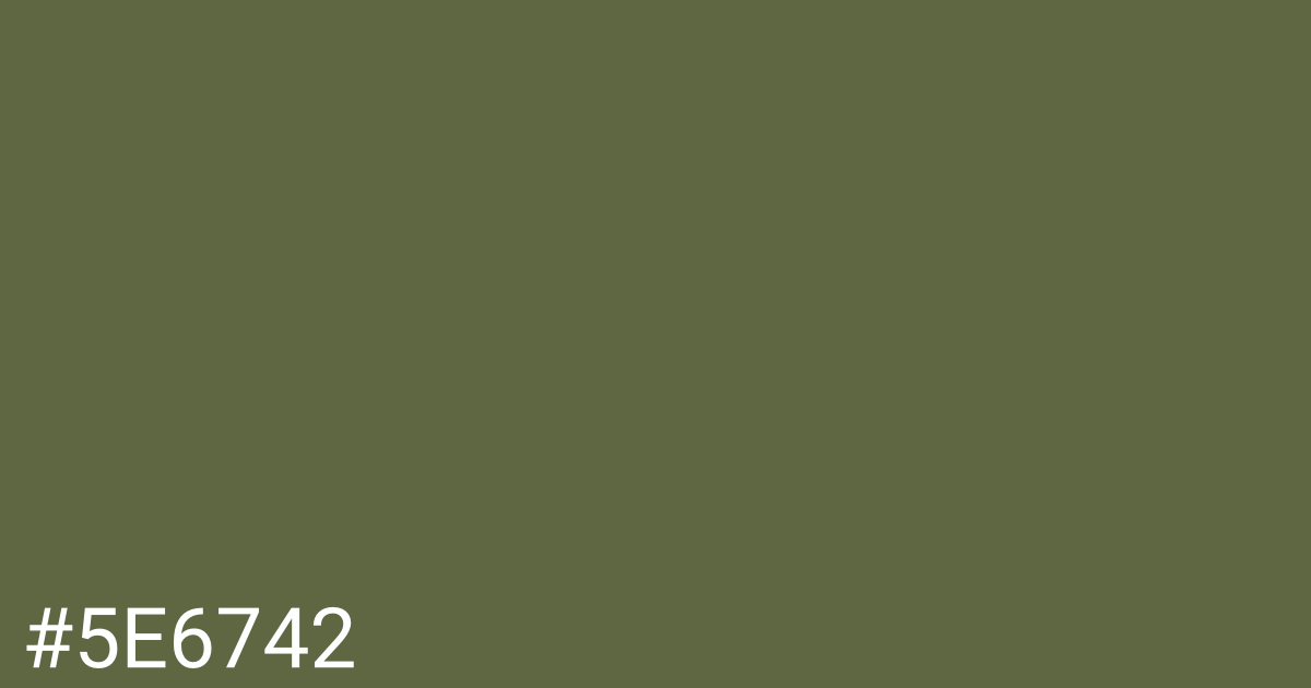 Hex color #5e6742 graphic