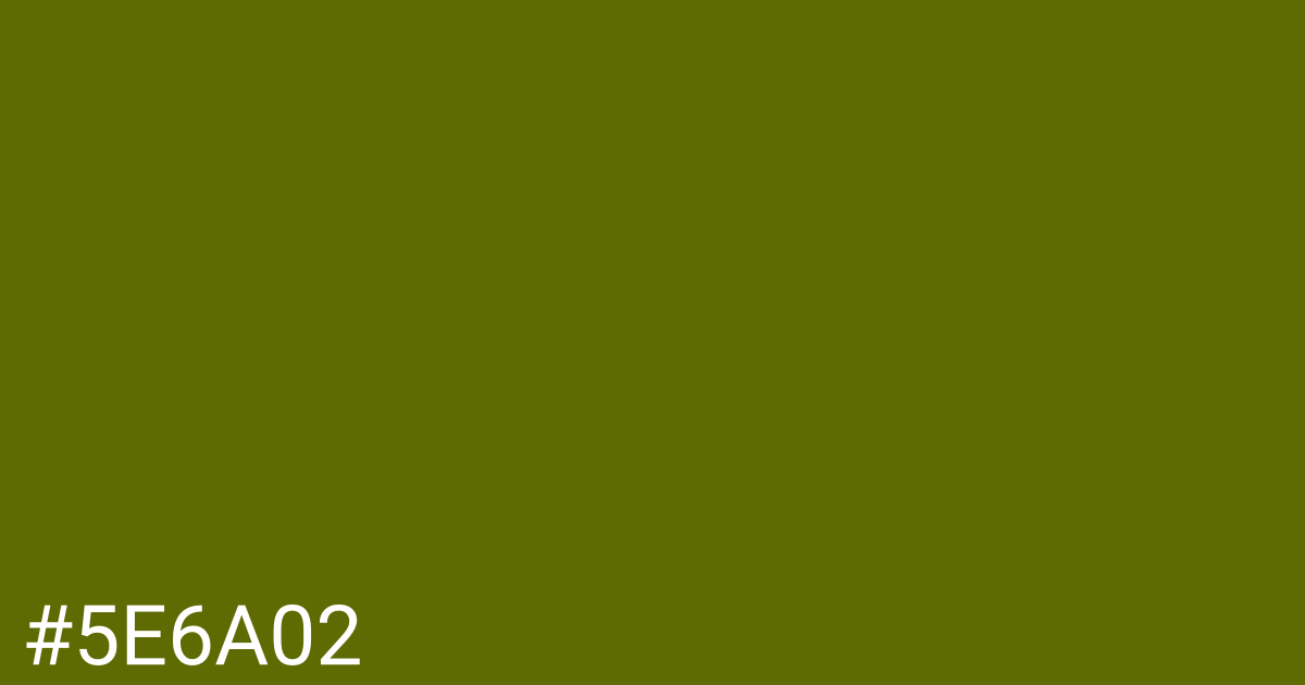 Hex color #5e6a02 graphic