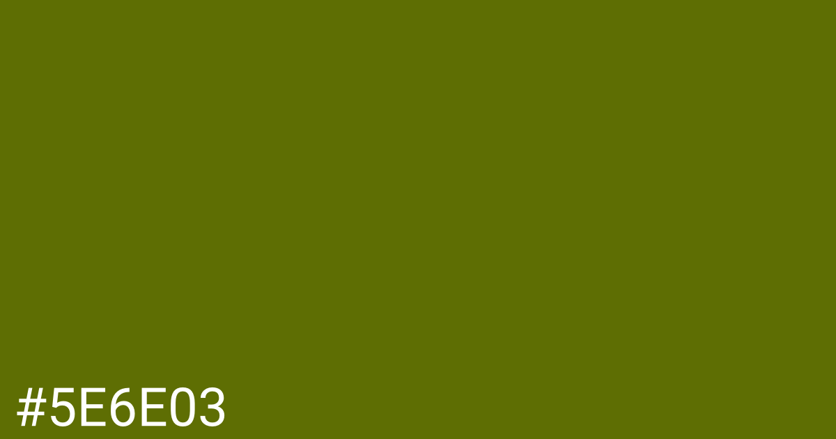 Hex color #5e6e03 graphic
