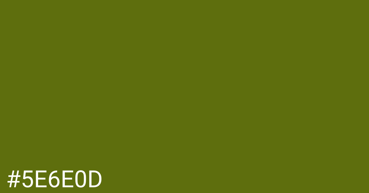 Hex color #5e6e0d graphic