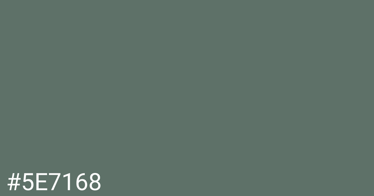 Hex color #5e7168 graphic