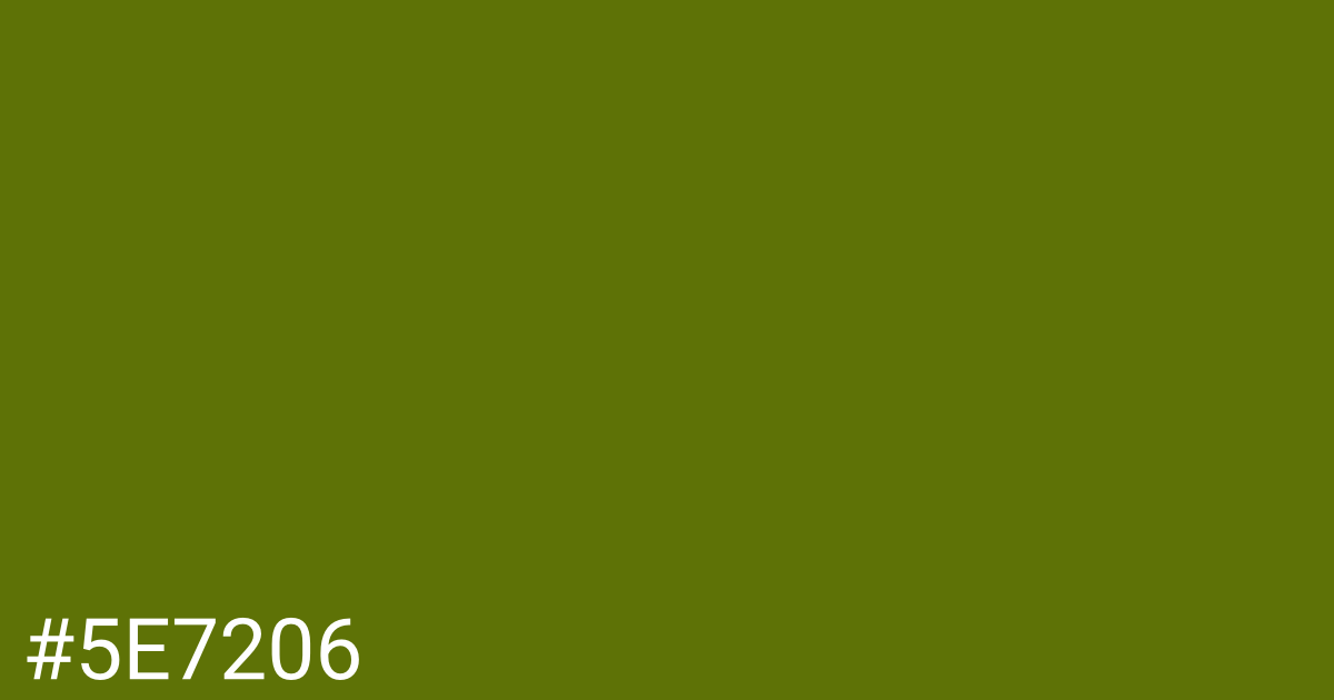 Hex color #5e7206 graphic
