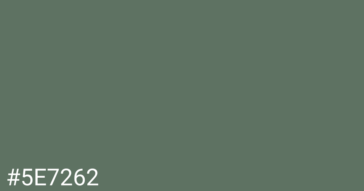 Hex color #5e7262 graphic