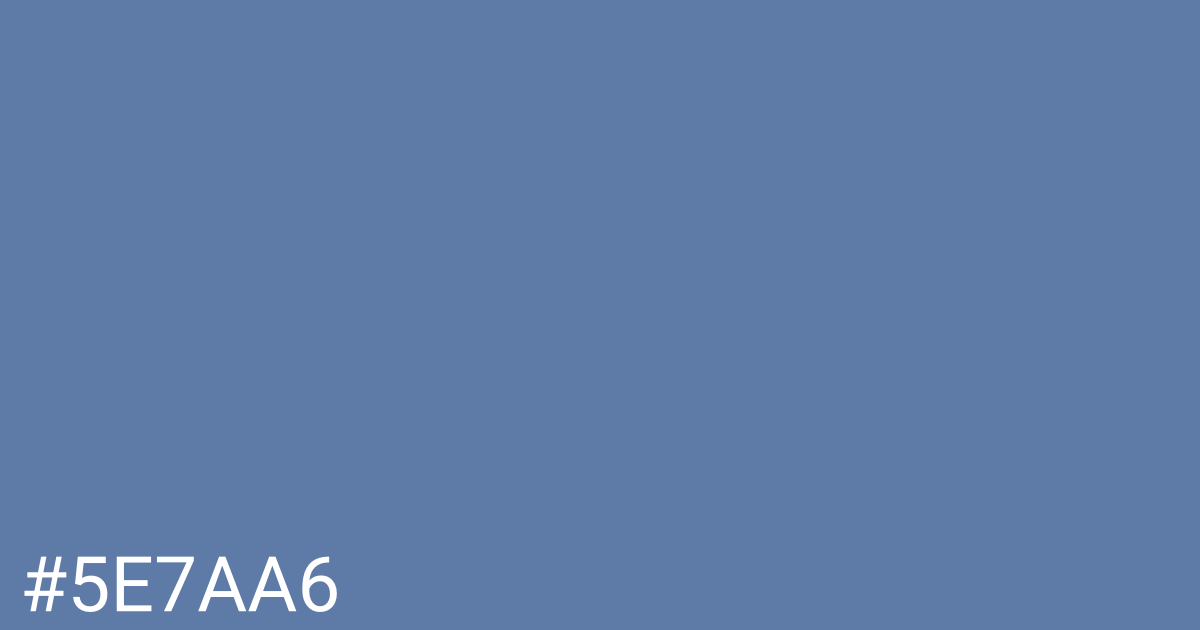 Hex color #5e7aa6 graphic