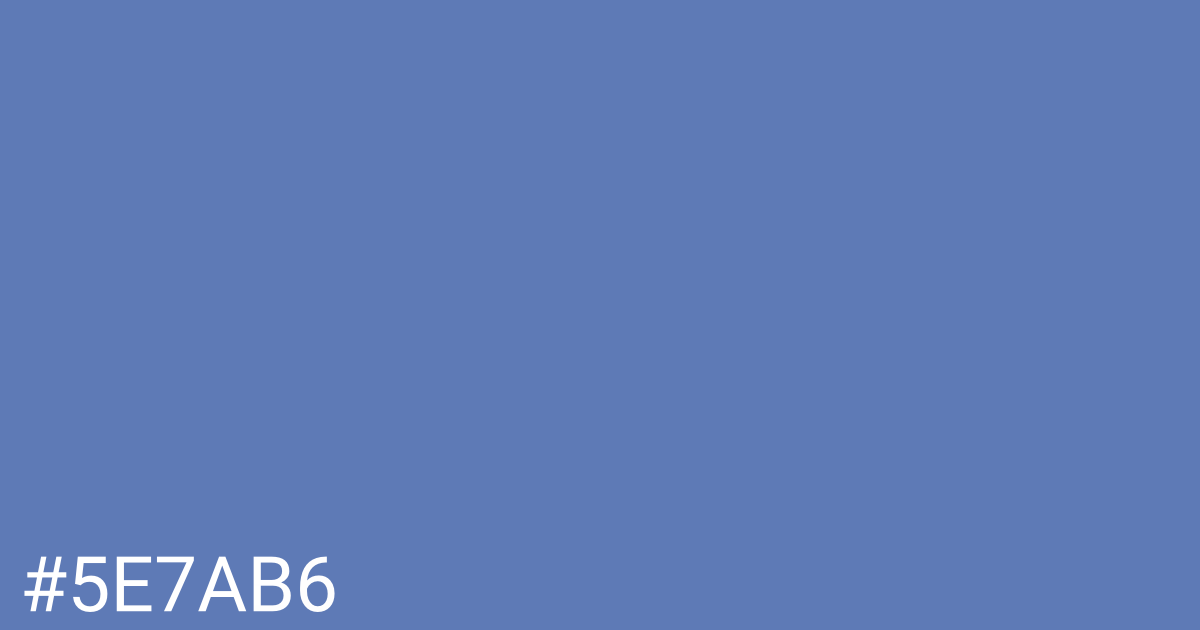 Hex color #5e7ab6 graphic