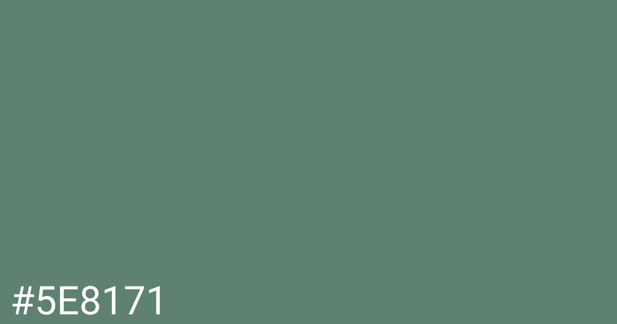 Hex color #5e8171 graphic