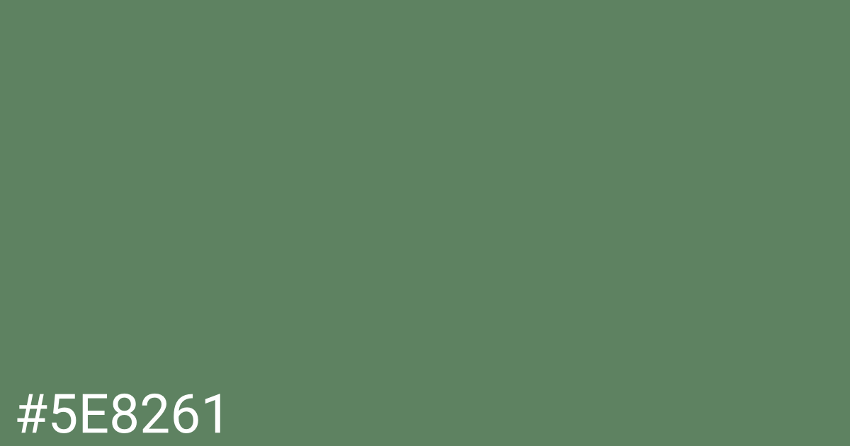 Hex color #5e8261 graphic