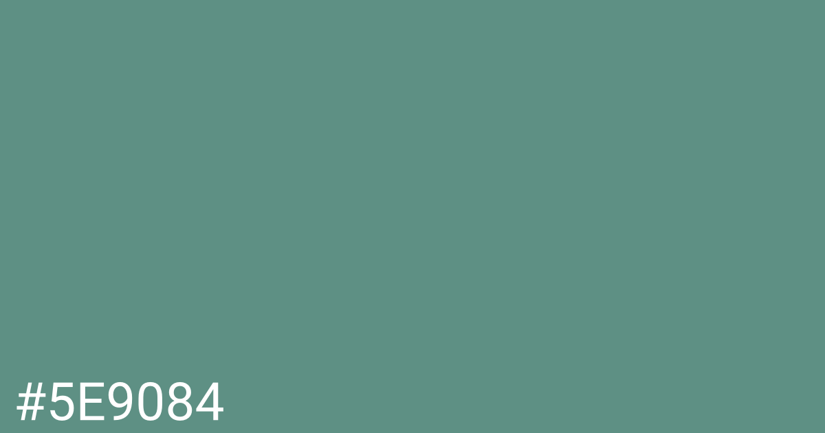 Hex color #5e9084 graphic