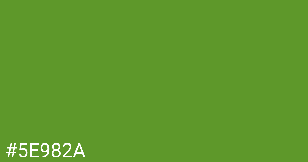 Hex color #5e982a graphic