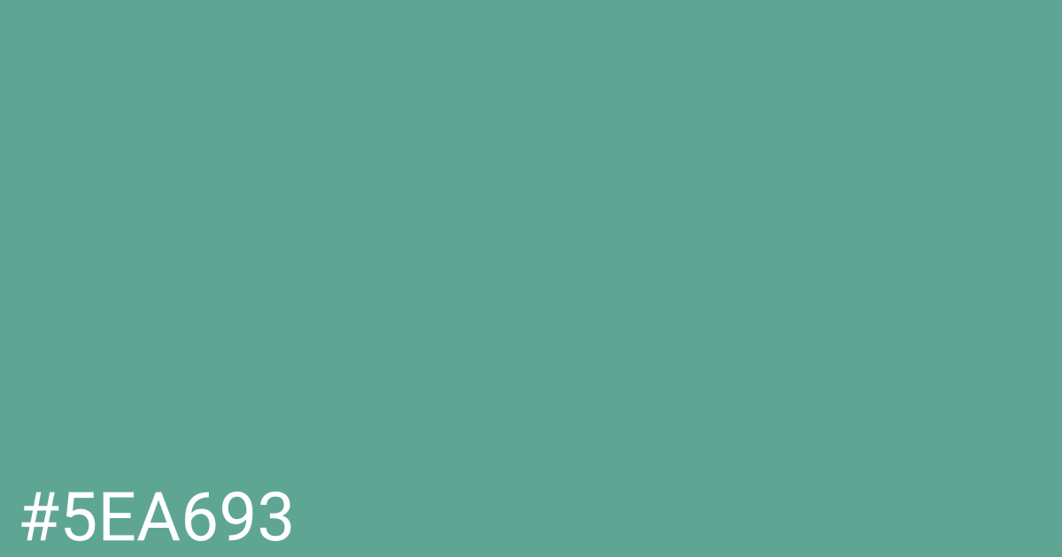 Hex color #5ea693 graphic