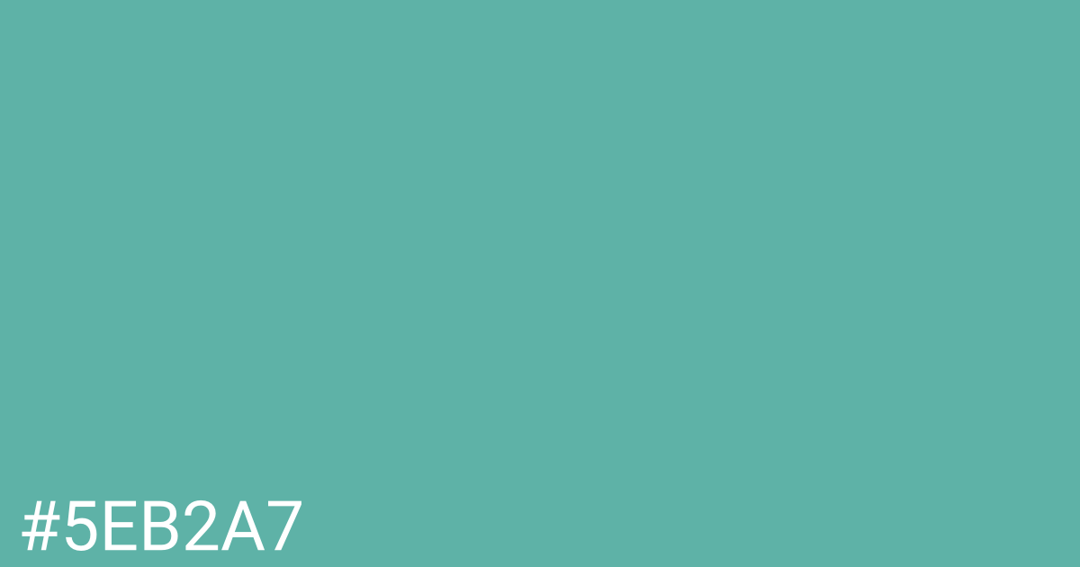 Hex color #5eb2a7 graphic