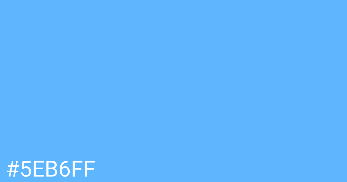 Hex color #5eb6ff graphic