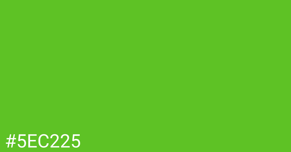 Hex color #5ec225 graphic