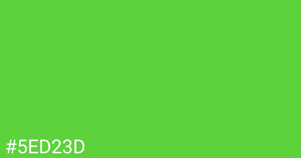 Hex color #5ed23d graphic