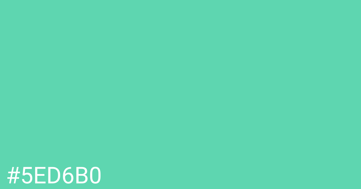 Hex color #5ed6b0 graphic