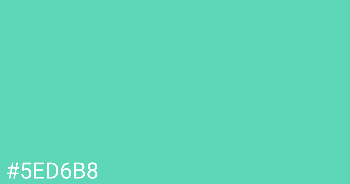 Hex color #5ed6b8 graphic