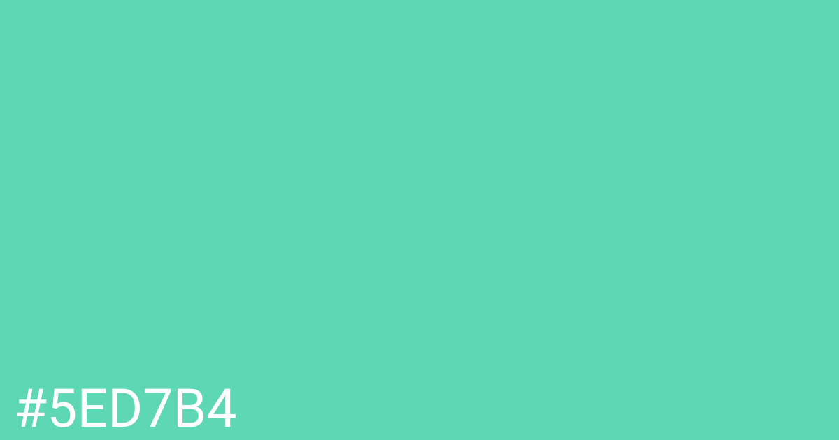 Hex color #5ed7b4 graphic