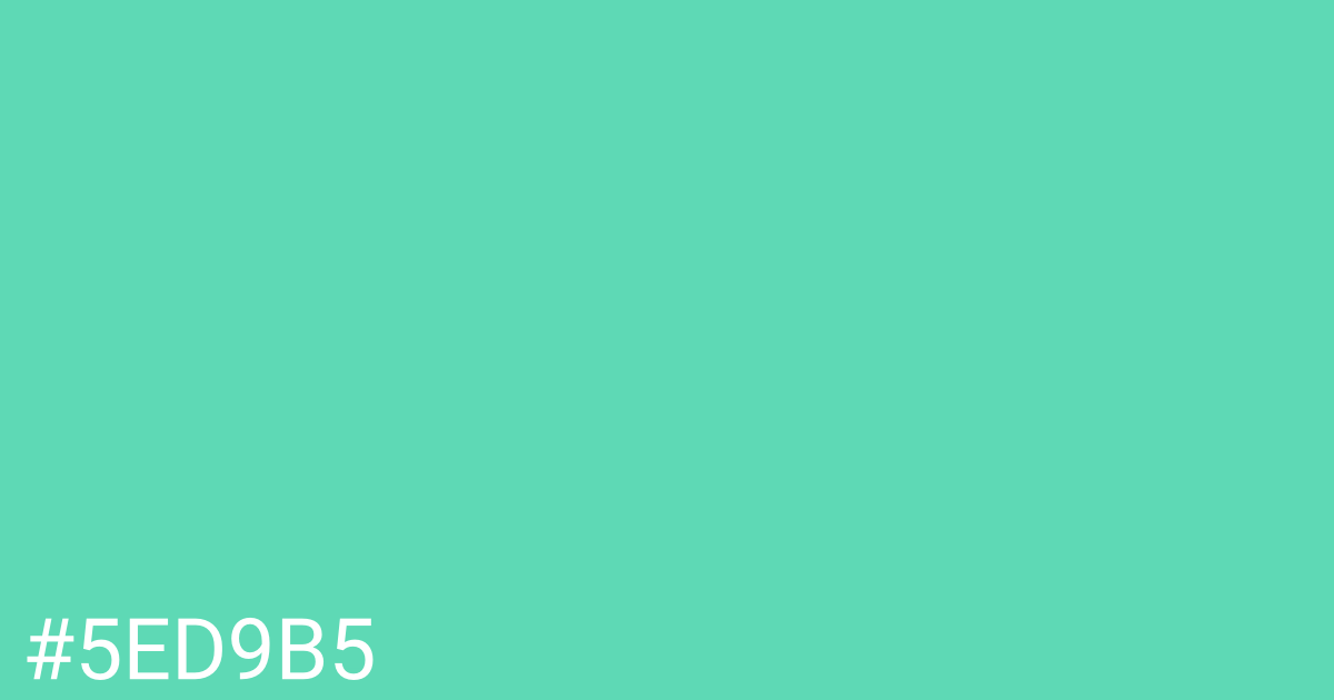 Hex color #5ed9b5 graphic