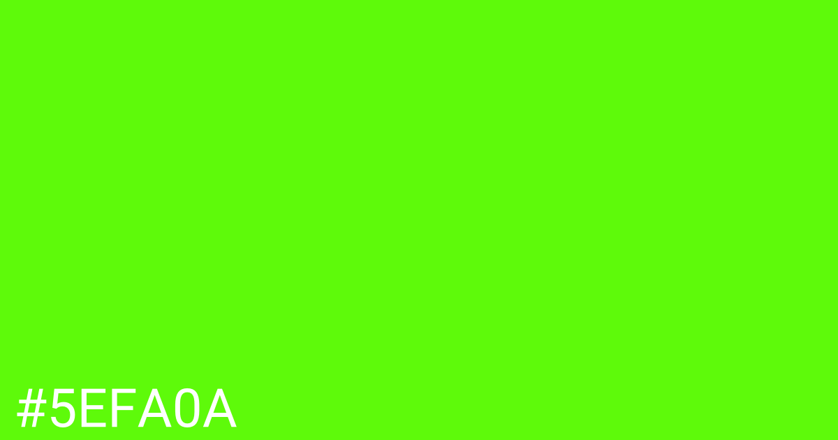 Hex color #5efa0a graphic