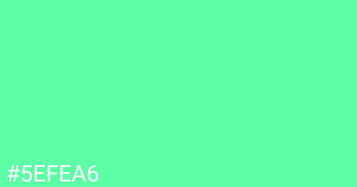 Hex color #5efea6 graphic