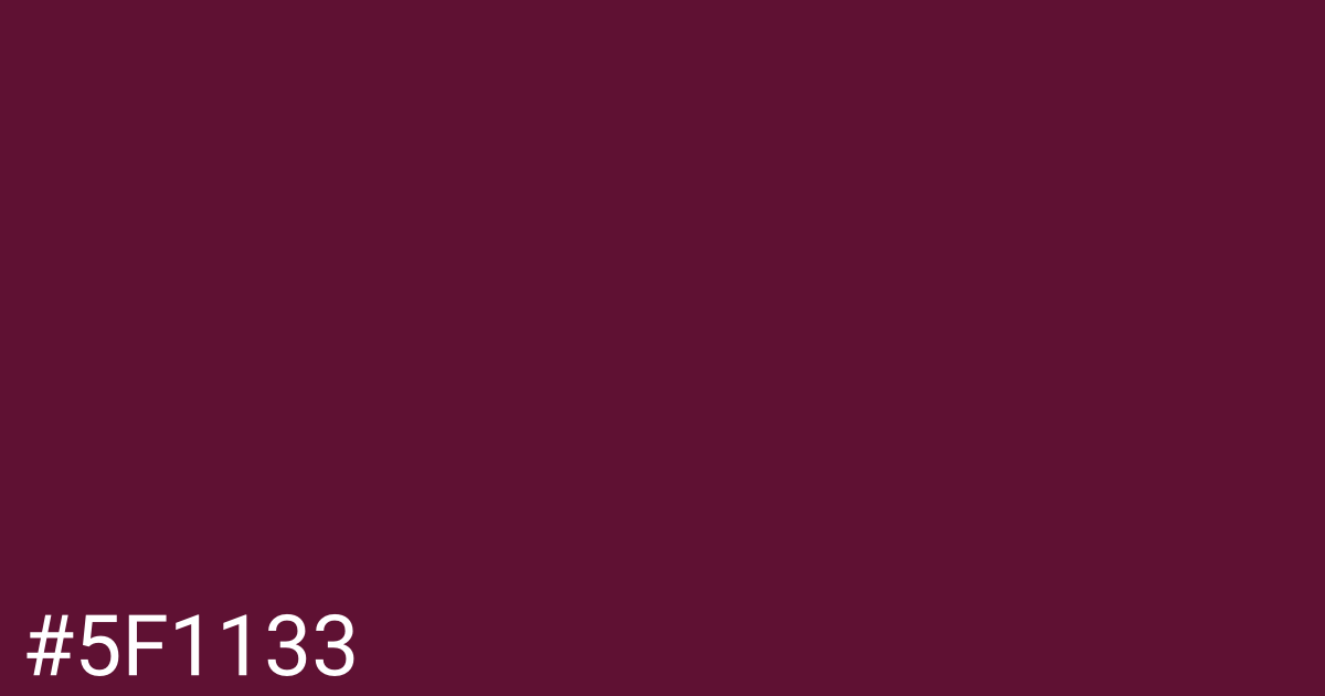 Hex color #5f1133 graphic