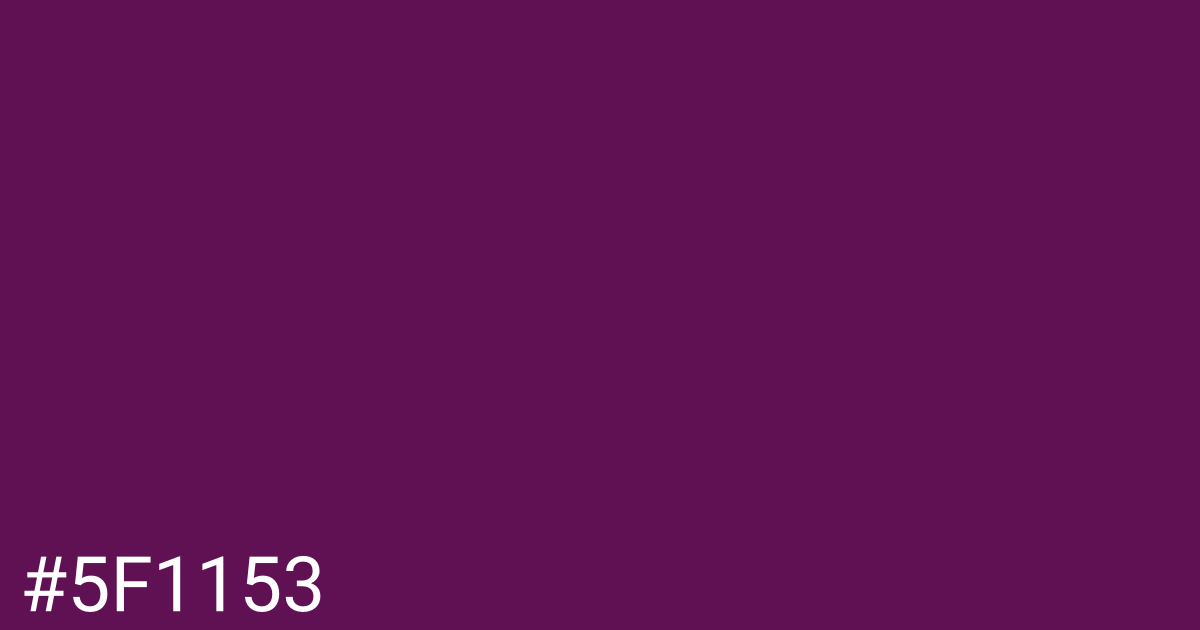 Hex color #5f1153 graphic