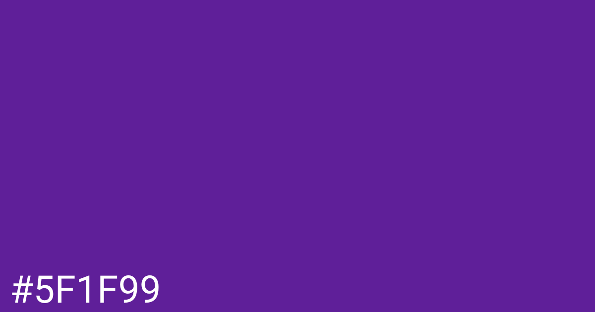 Hex color #5f1f99 graphic