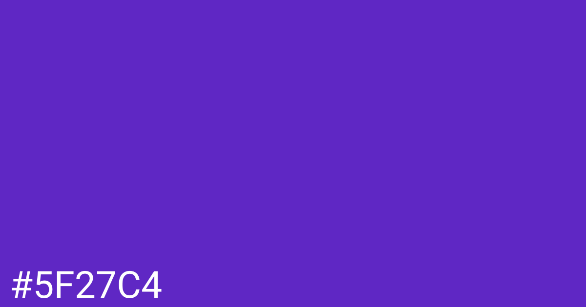 Hex color #5f27c4 graphic