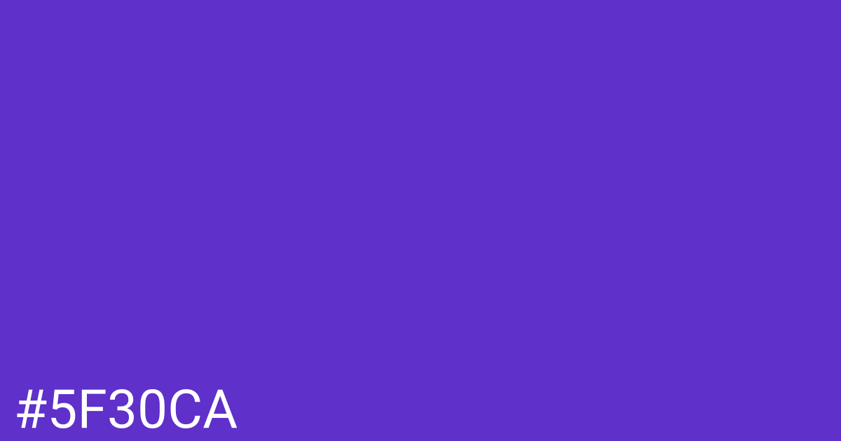 Hex color #5f30ca graphic