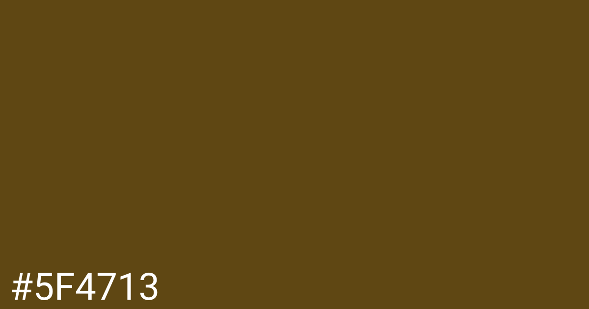 Hex color #5f4713 graphic