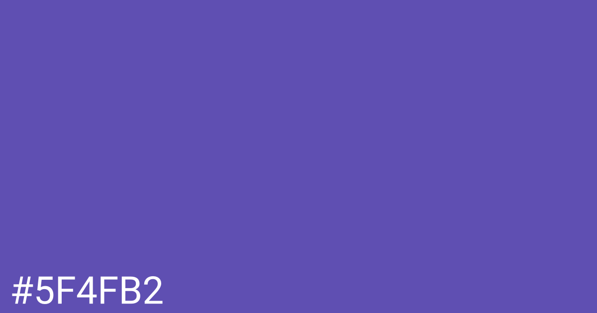 Hex color #5f4fb2 graphic