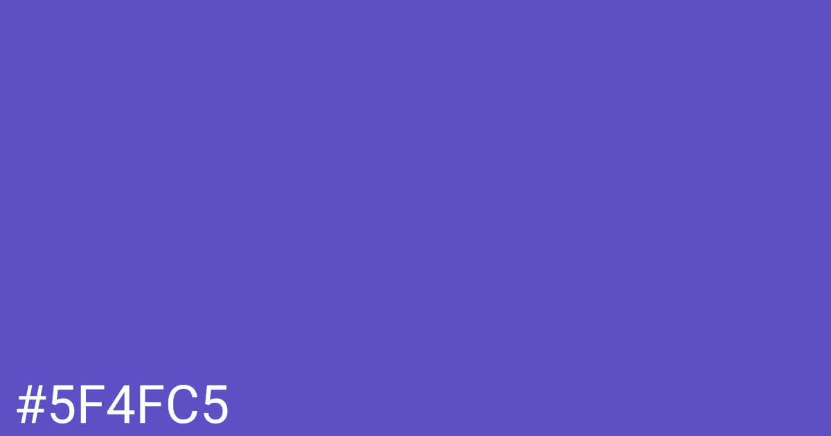 Hex color #5f4fc5 graphic