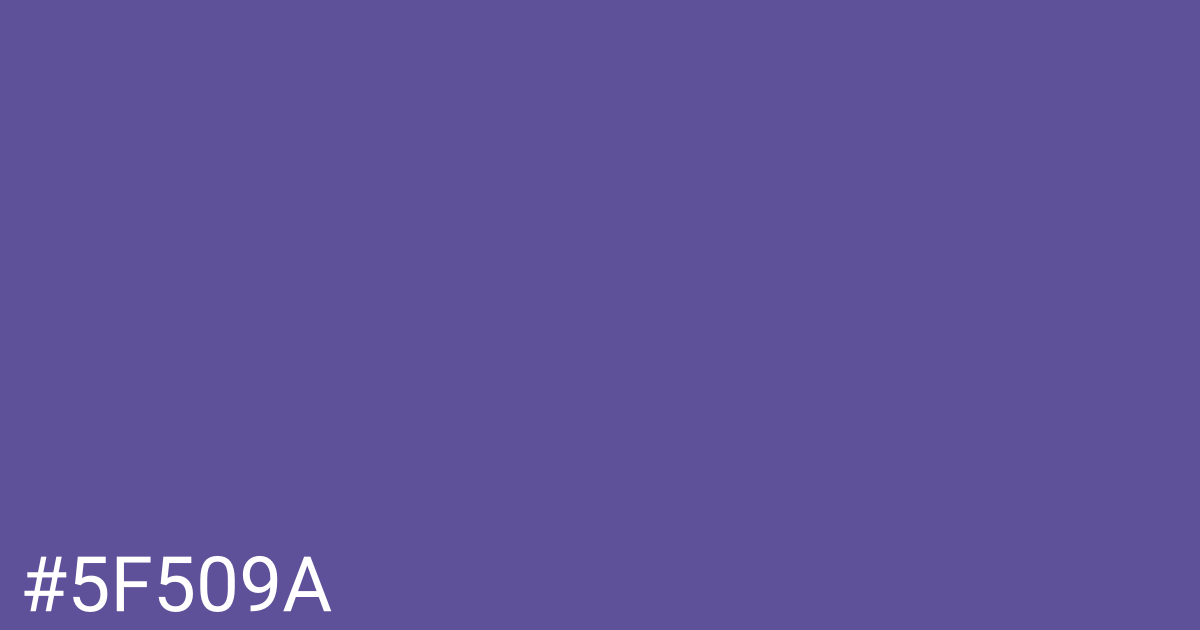 Hex color #5f509a graphic