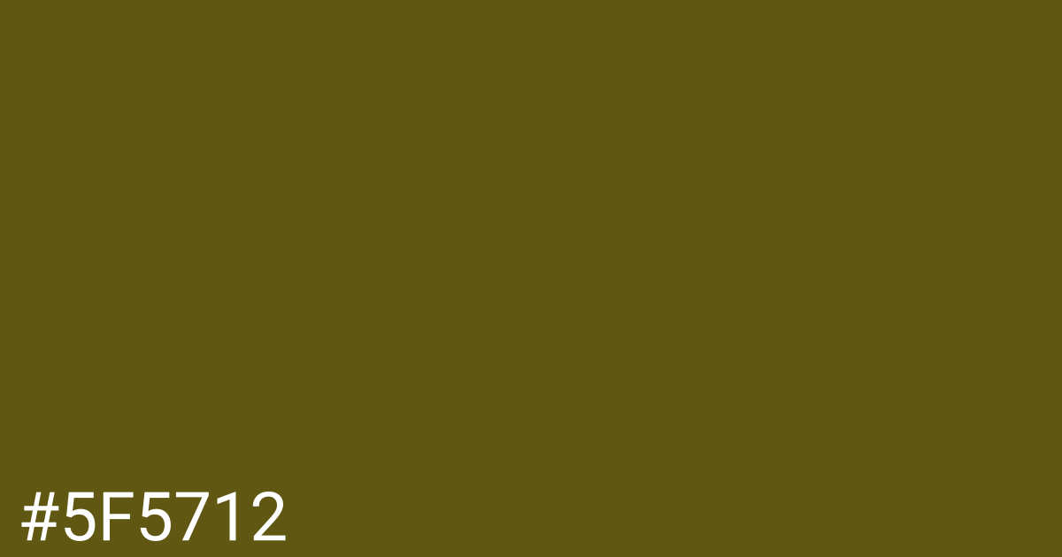 Hex color #5f5712 graphic