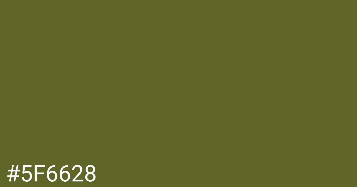 Hex color #5f6628 graphic