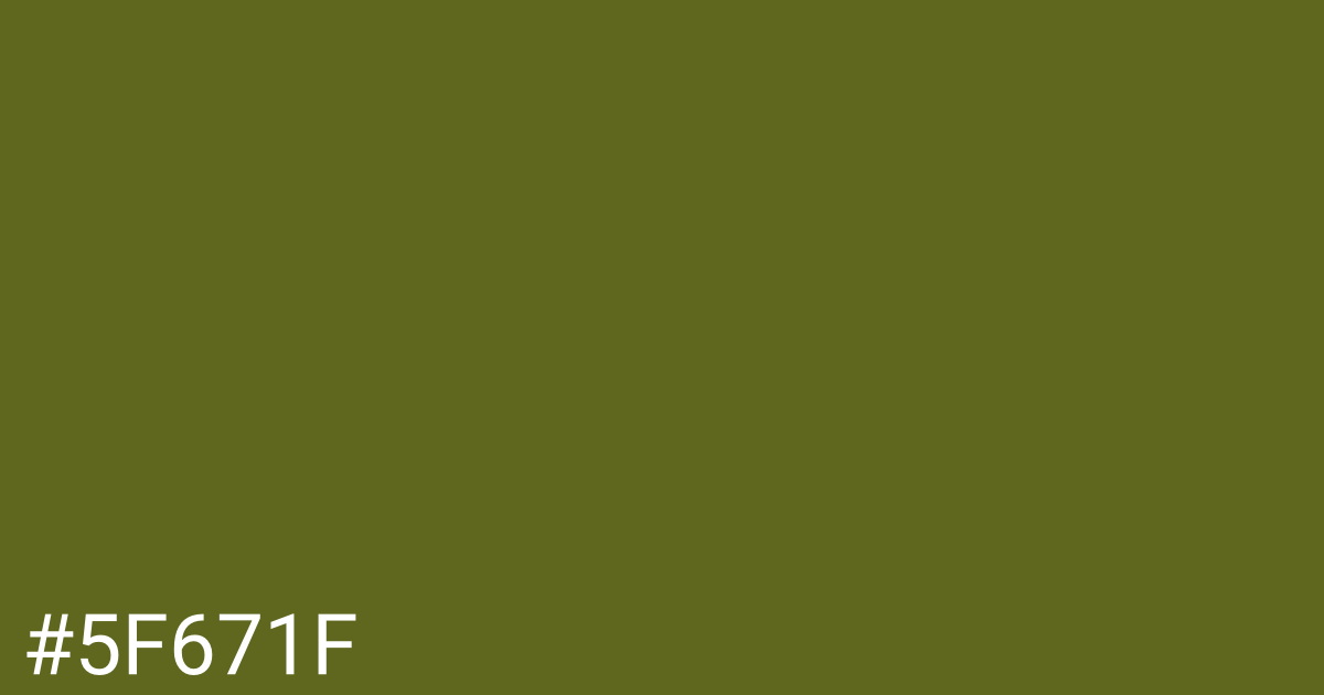 Hex color #5f671f graphic