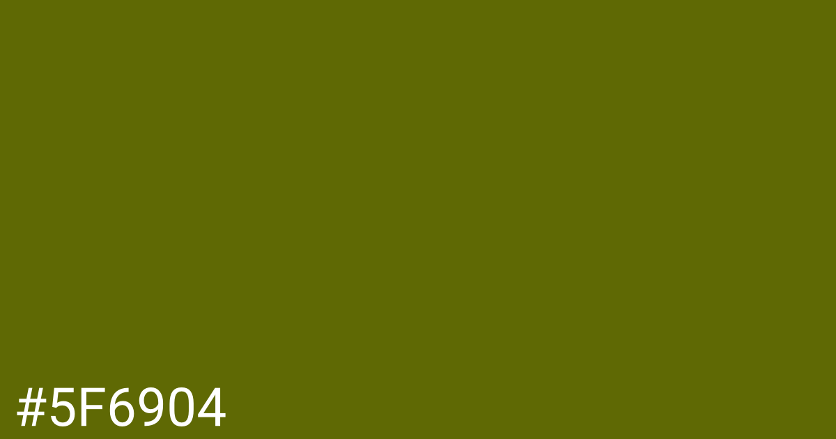 Hex color #5f6904 graphic