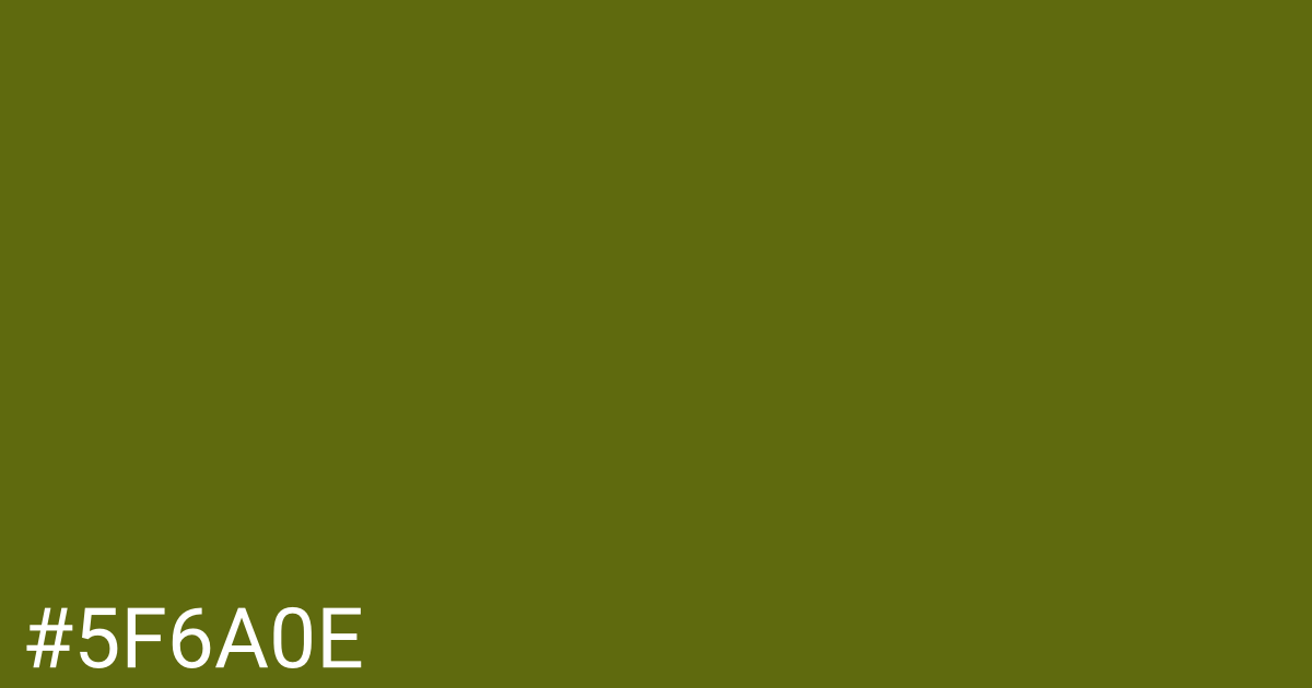 Hex color #5f6a0e graphic
