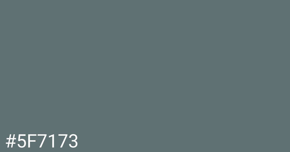 Hex color #5f7173 graphic