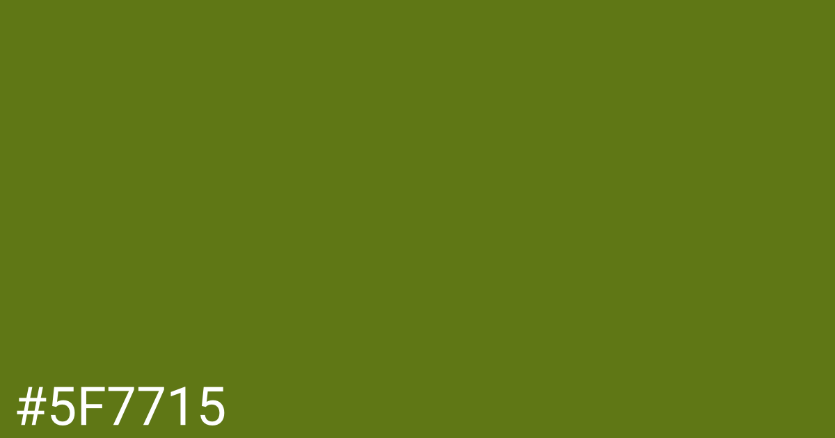 Hex color #5f7715 graphic