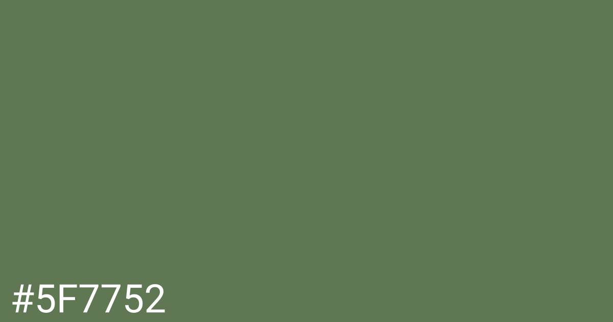 Hex color #5f7752 graphic