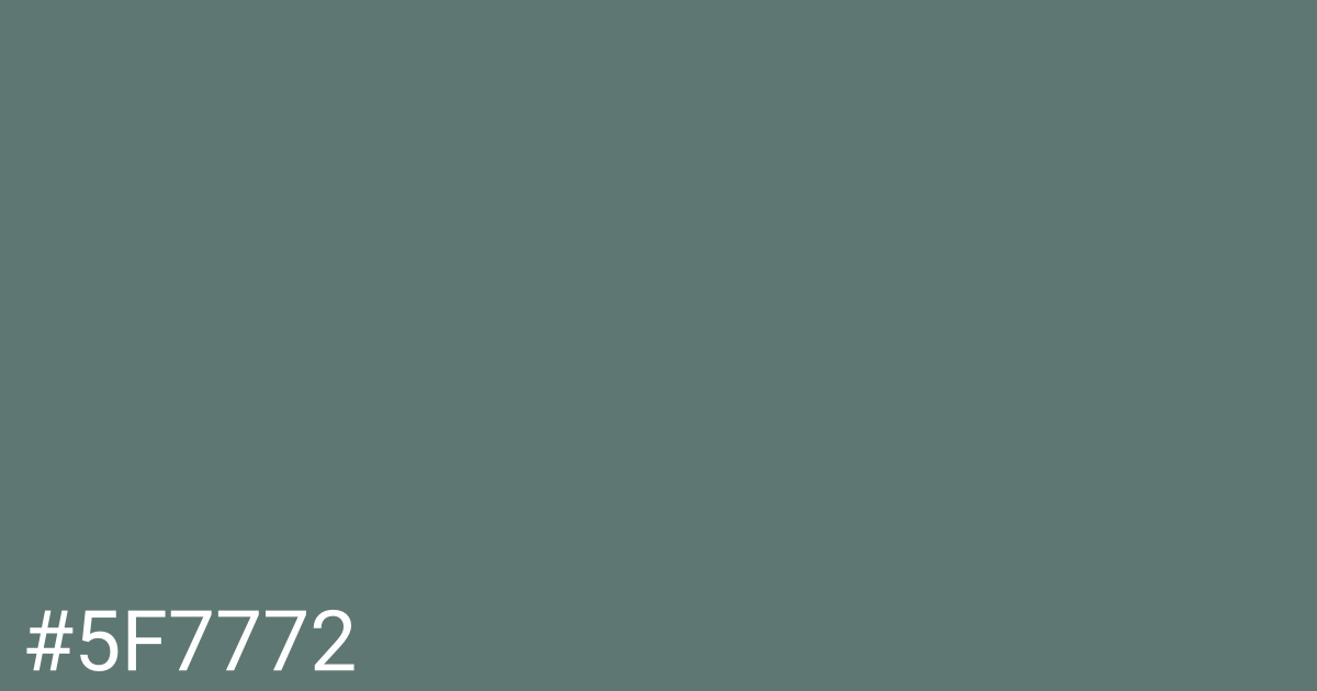 Hex color #5f7772 graphic