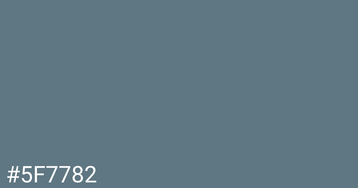 Hex color #5f7782 graphic