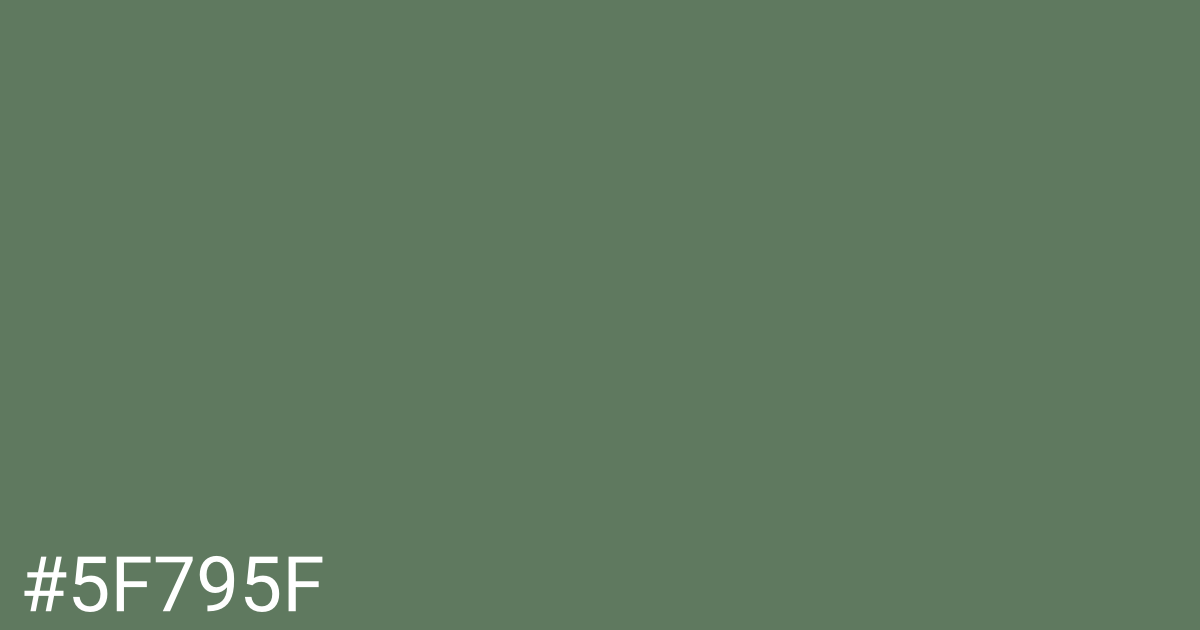 Hex color #5f795f graphic