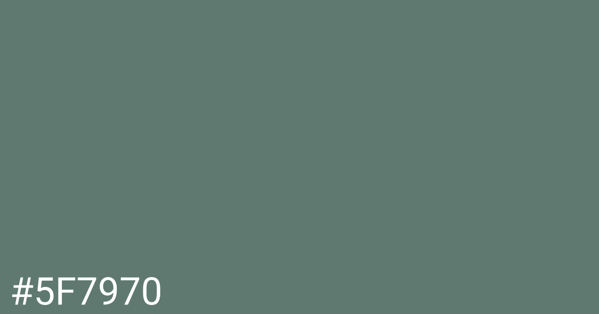 Hex color #5f7970 graphic